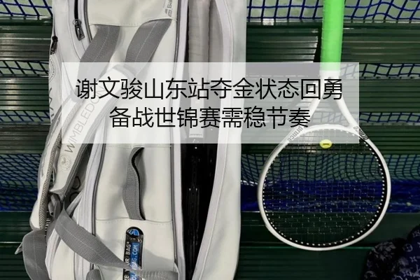 谢文骏山东站夺金状态回勇 备战世锦赛需稳节奏